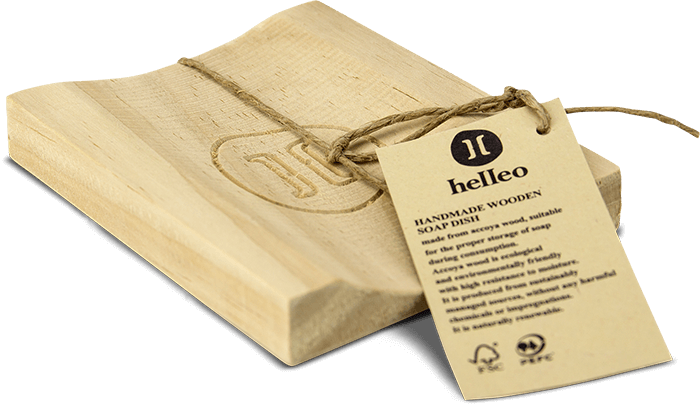Wooden soap dish - Helleo